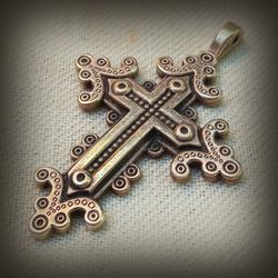 brass cross necklace pendant,Vintage Brass Cross,Die Struck Brass Cross Pendant,Rustic Brass Cross,brass cross jewelry