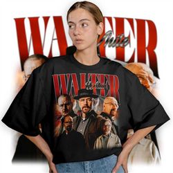 limited walter white vintage t-shirt, graphic unisex t-shirt, retro 90's walter white fans homage t-shirt, gift for wome