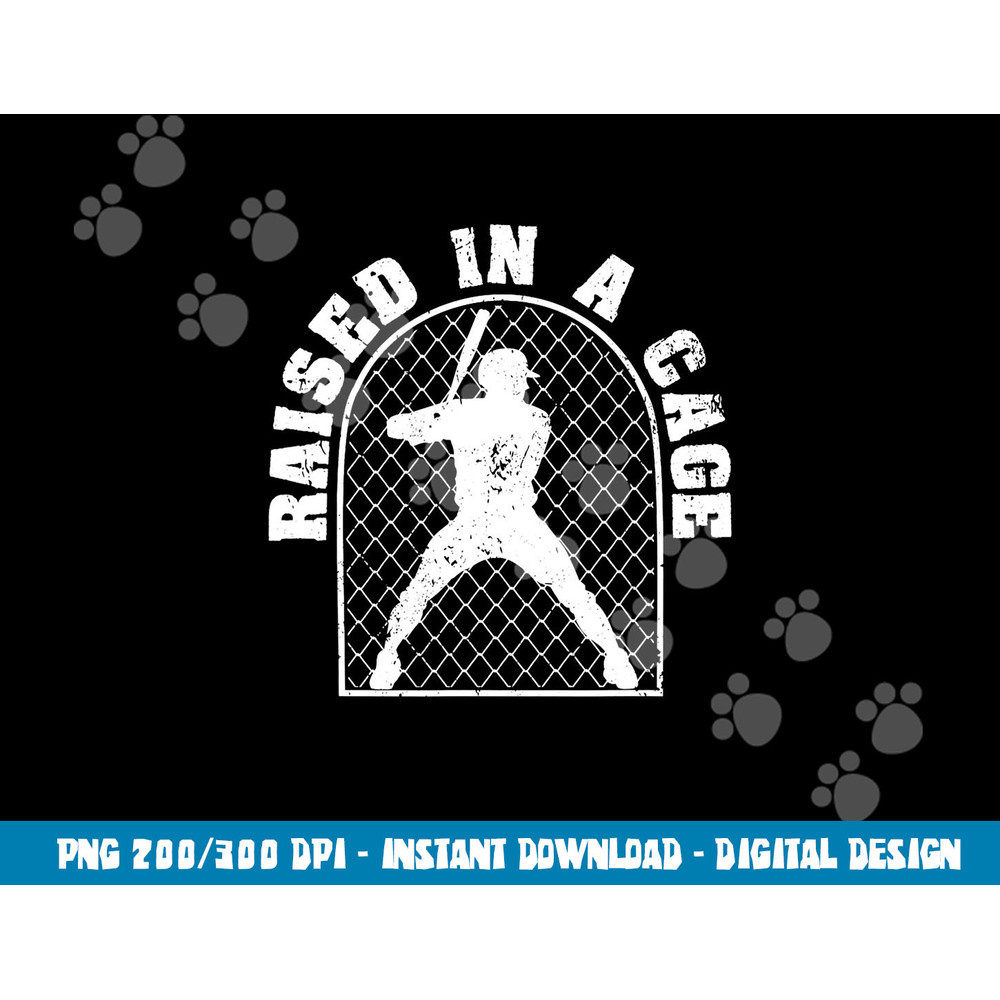 Baseball Training Homerun Batter Catcher Raised In A Cage png, sublimation copy.jpg