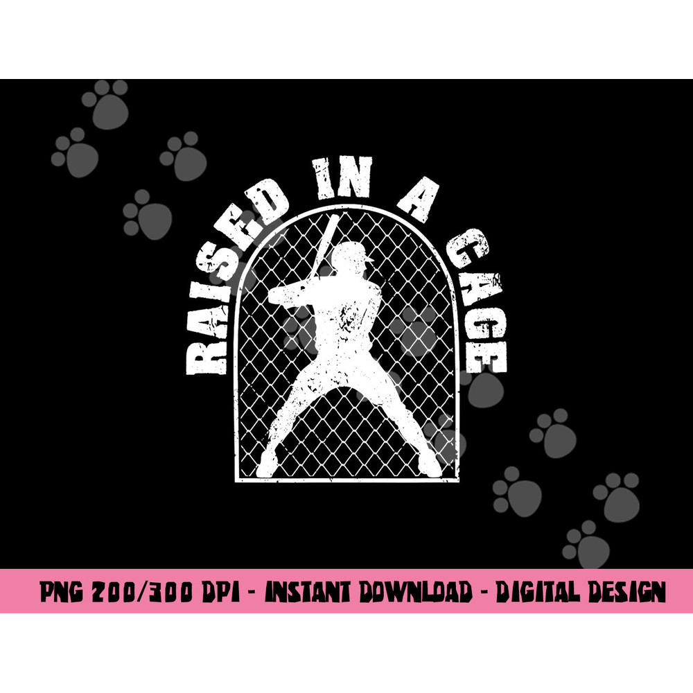 Baseball Training Homerun Batter Catcher Raised In A Cage png, sublimation copy.jpg