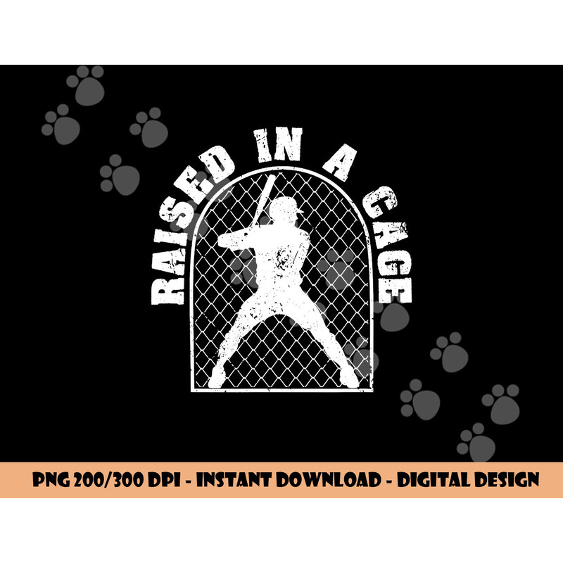 Baseball Training Homerun Batter Catcher Raised In A Cage png, sublimation copy.jpg