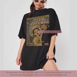 vintage lana del rey comic graphic t shirt, norman fking rockwell lana del rey vintage poster 90s fan gift unisex tee cr