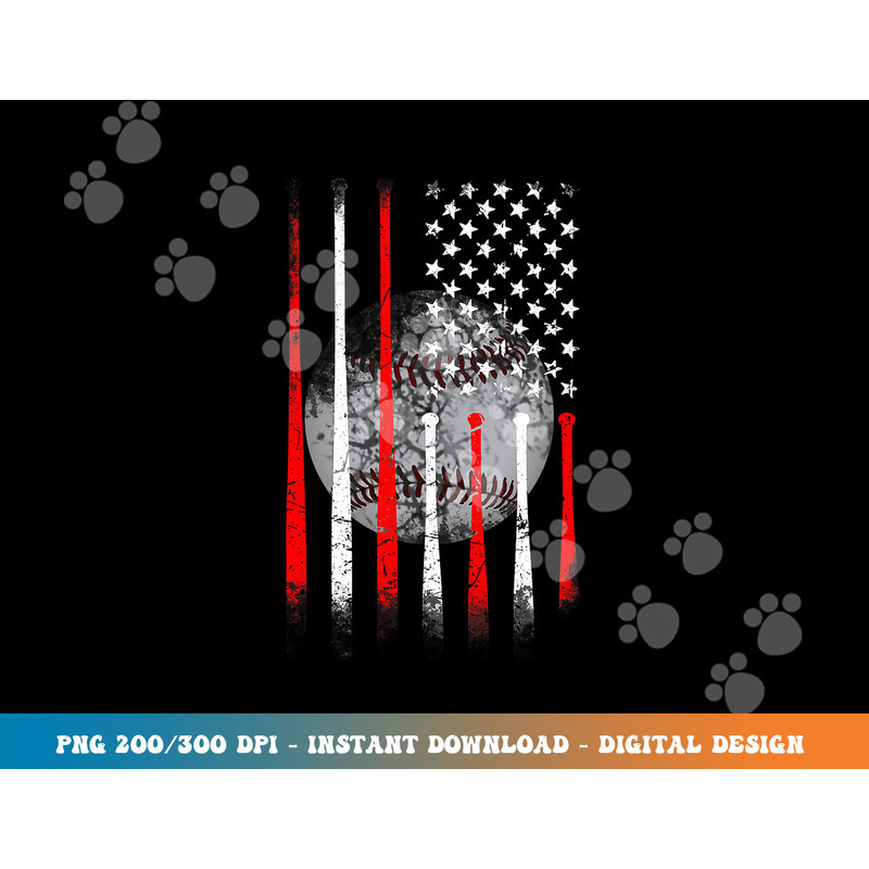 Baseball USA Flag American Flag Vintage png, sublimation copy.jpg