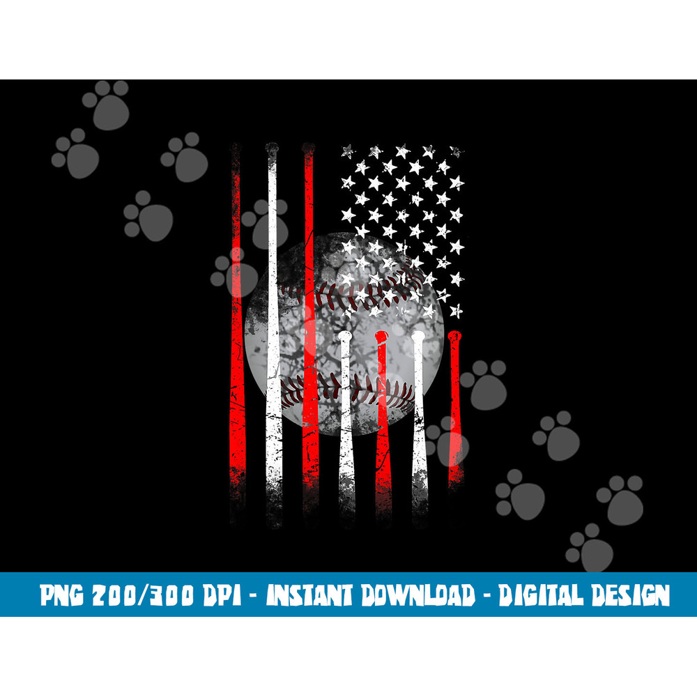 Baseball USA Flag American Flag Vintage png, sublimation copy.jpg