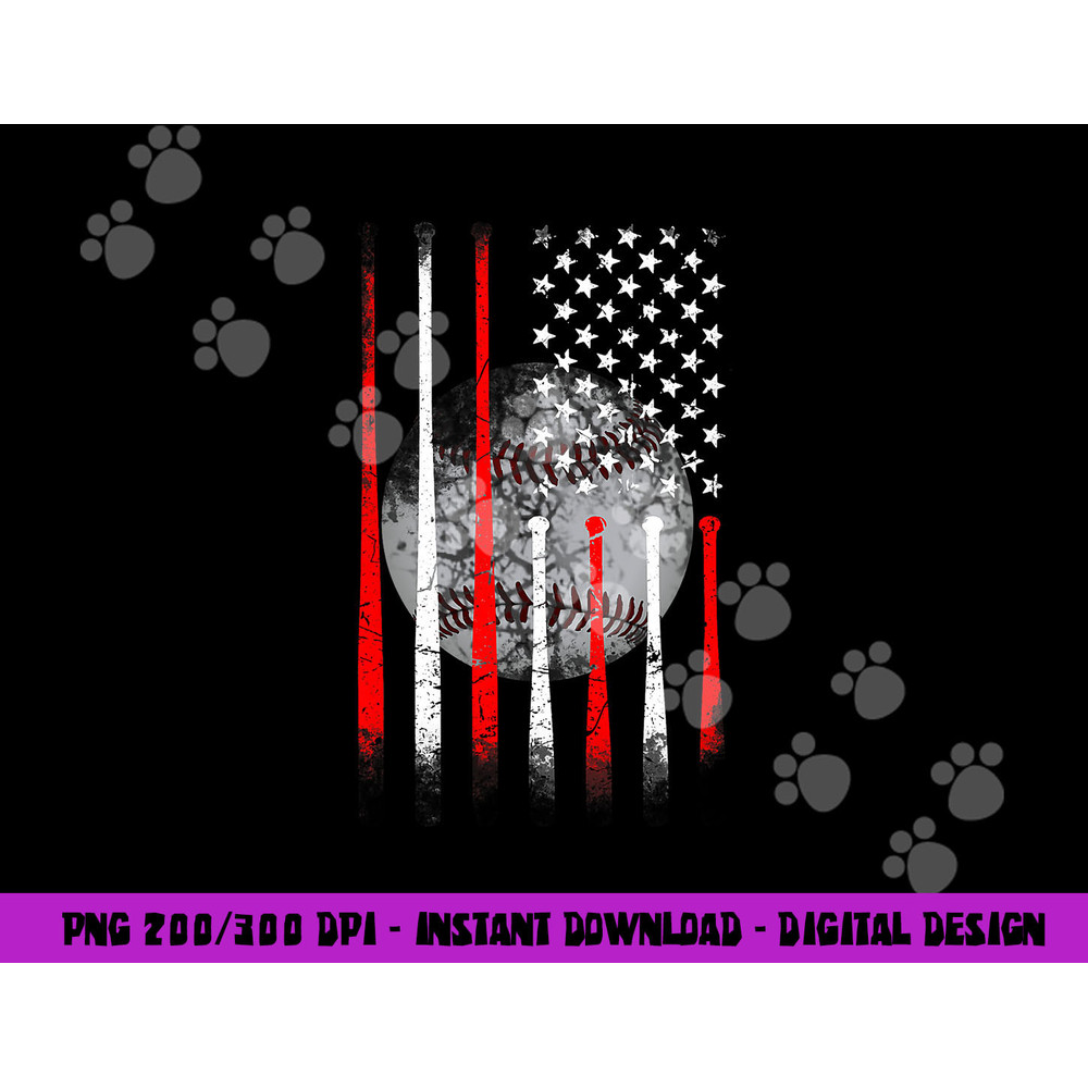 Baseball USA Flag American Flag Vintage png, sublimation copy.jpg