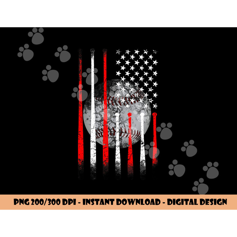 Baseball USA Flag American Flag Vintage png, sublimation copy.jpg