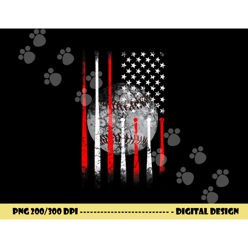 Baseball USA Flag American Flag Vintage png, sublimation copy.jpg