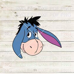 eeyore winnie the pooh 019 svg dxf eps pdf png, cricut, cutting file, vector, clipart
