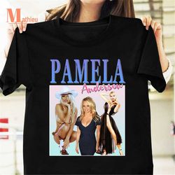 pamela anderson homage t-shirt, model shirt, anderson shirt, playboy magazine shirt, pamela anderson shirt for fans