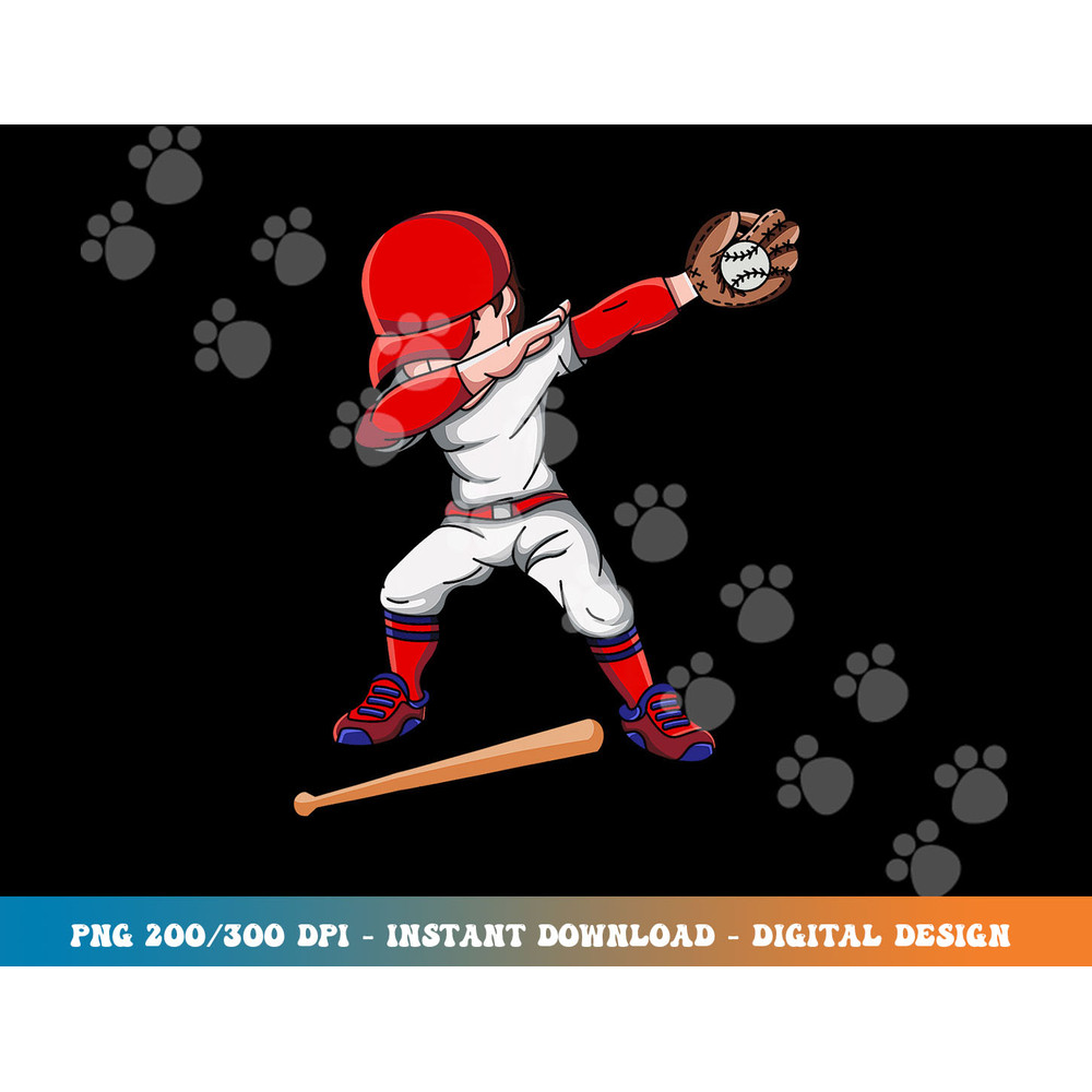 Baseballer Sports Athlete Dabbing Baseball Player png, sublimation copy.jpg