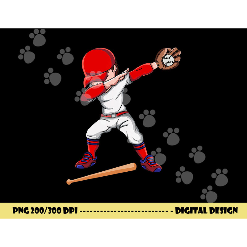 Baseballer Sports Athlete Dabbing Baseball Player png, sublimation copy.jpg