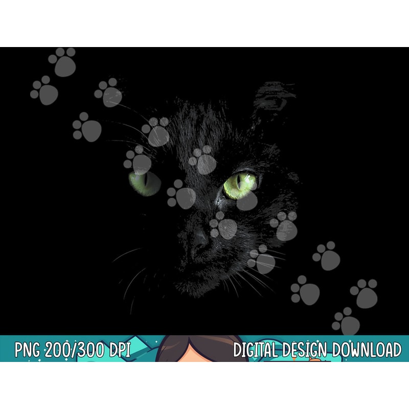Black Cat with Green Eyes png, sublimation copy.jpg