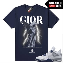 midnight navy 4s shirts to match sneaker tees navy 'gior no weapon'