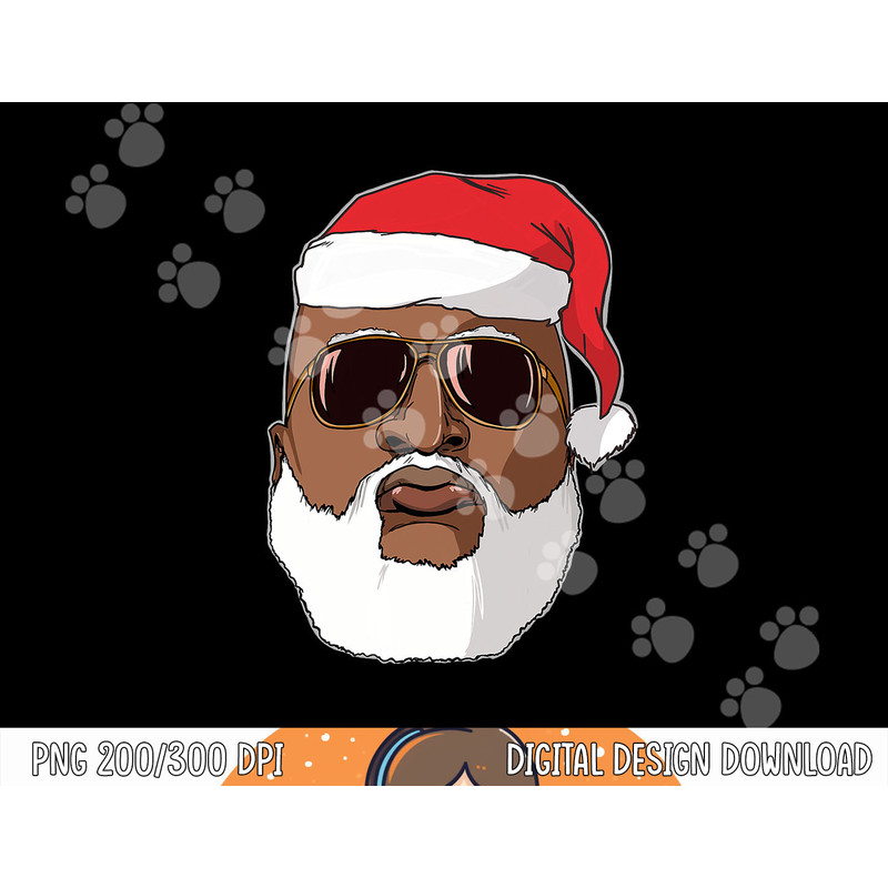 Black hip hop Santa Claus novelty African American Santa png,sublimation copy.jpg