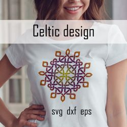 SVG celtic knot mandala for Silhouette & Cricut.