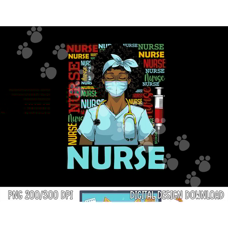 Black History Month Nurse Afro Girl Womens Day Graduation png, sublimation copy.jpg