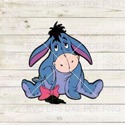 eeyore winnie the pooh 022 svg dxf eps pdf png, cricut, cutting file, vector, clipart