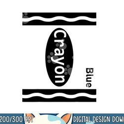 blue-crayon halloween-costumes 2020 kids boys girls women png, sublimation copy