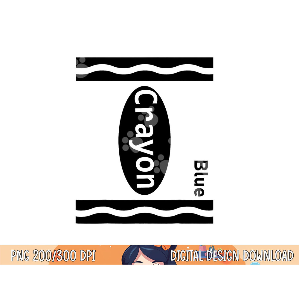 Blue-Crayon Halloween-Costumes 2020 Kids Boys Girls Women png, sublimation copy.jpg