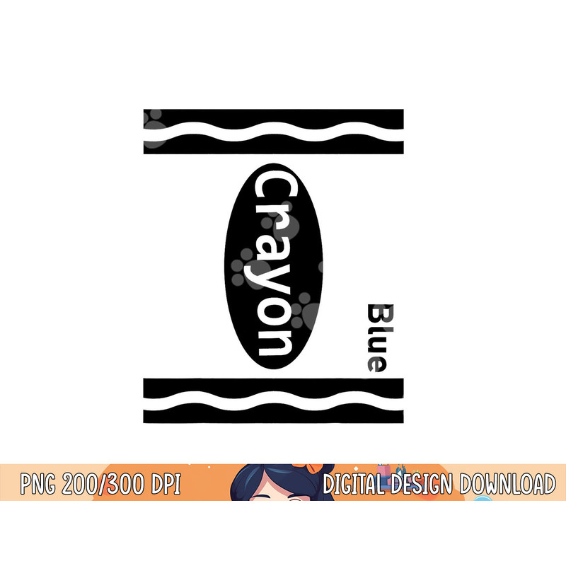 Blue-Crayon Halloween-Costumes 2020 Kids Boys Girls Women png, sublimation copy.jpg