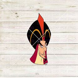 Jafar Face Aladdin 015 Svg Dxf Eps Pdf Png, Cricut, Cutting file, Vector, Clipart