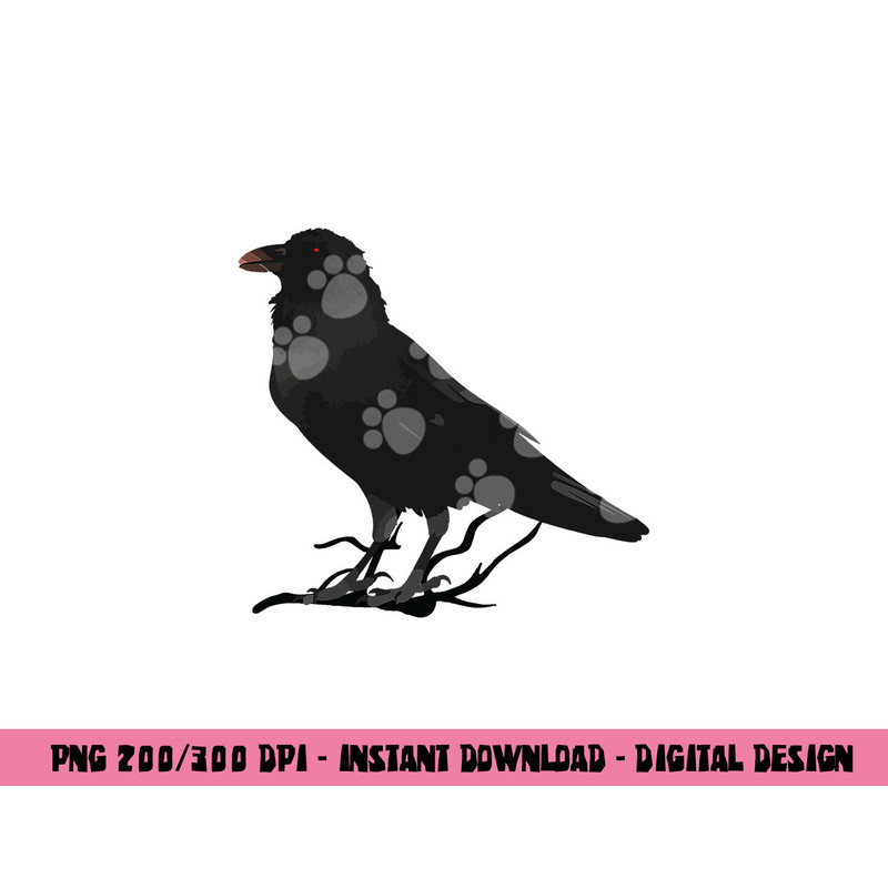 Beautiful Black Crow Raven Bird Silhouette png, sublimation copy.jpg