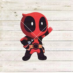 Baby Deadpool 011 Svg Dxf Eps Pdf Png, Cricut, Cutting file, Vector, Clipart