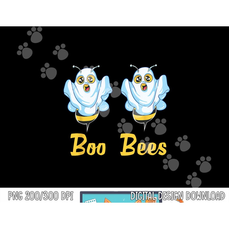 Boo Bees Ghost Halloween Couple Costume Funny Bee png, sublimation copy.jpg