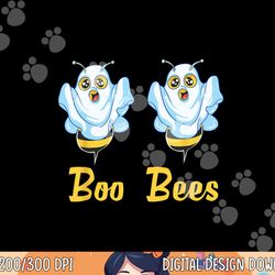 boo bees ghost halloween couple costume funny bee png, sublimation copy
