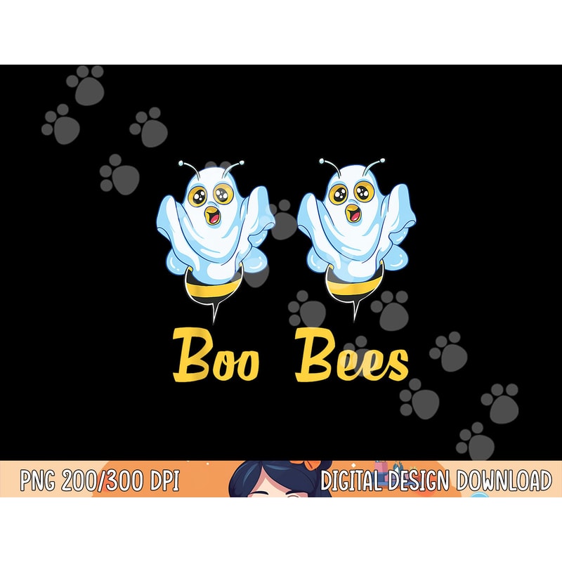 Boo Bees Ghost Halloween Couple Costume Funny Bee png, sublimation copy.jpg
