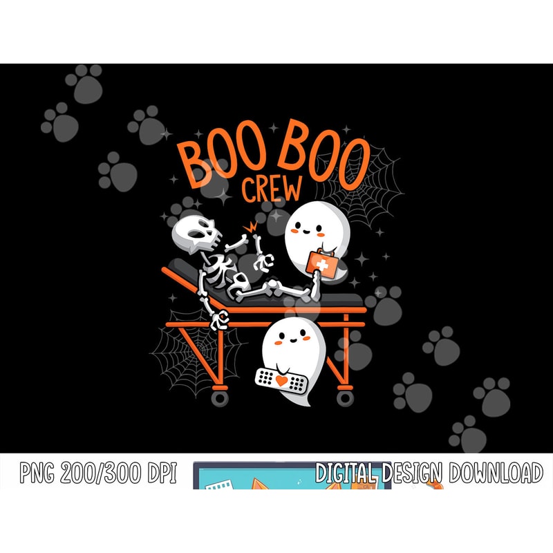 Boo Boo Crew Ghost Doctor Paramedic EMT Nurse Halloween png, sublimation (2) copy.jpg