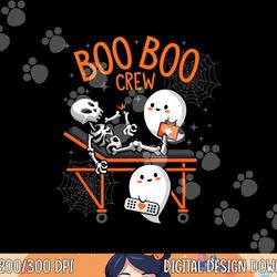 boo boo crew ghost doctor paramedic emt nurse halloween  png, sublimation (2) copy