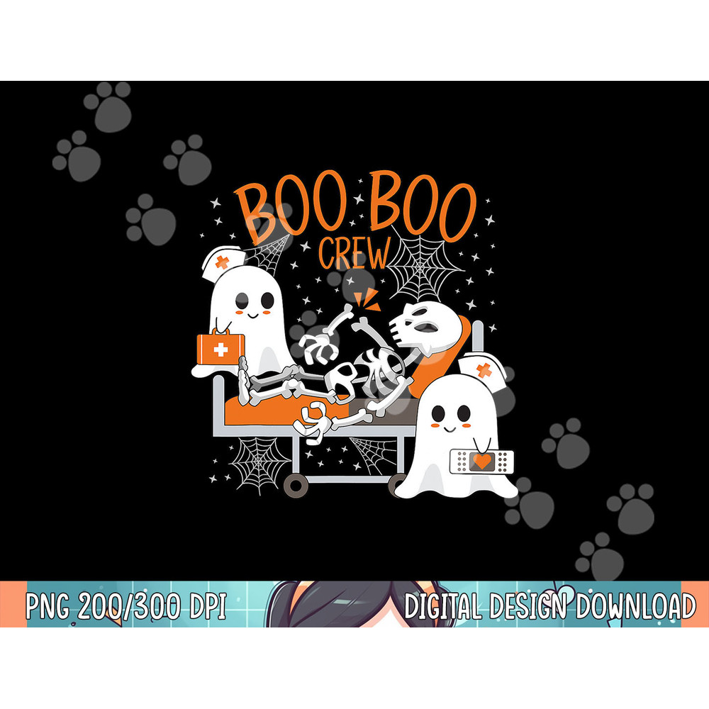 Boo Boo Crew Ghost Doctor Paramedic EMT Nurse Halloween png, sublimation copy.jpg