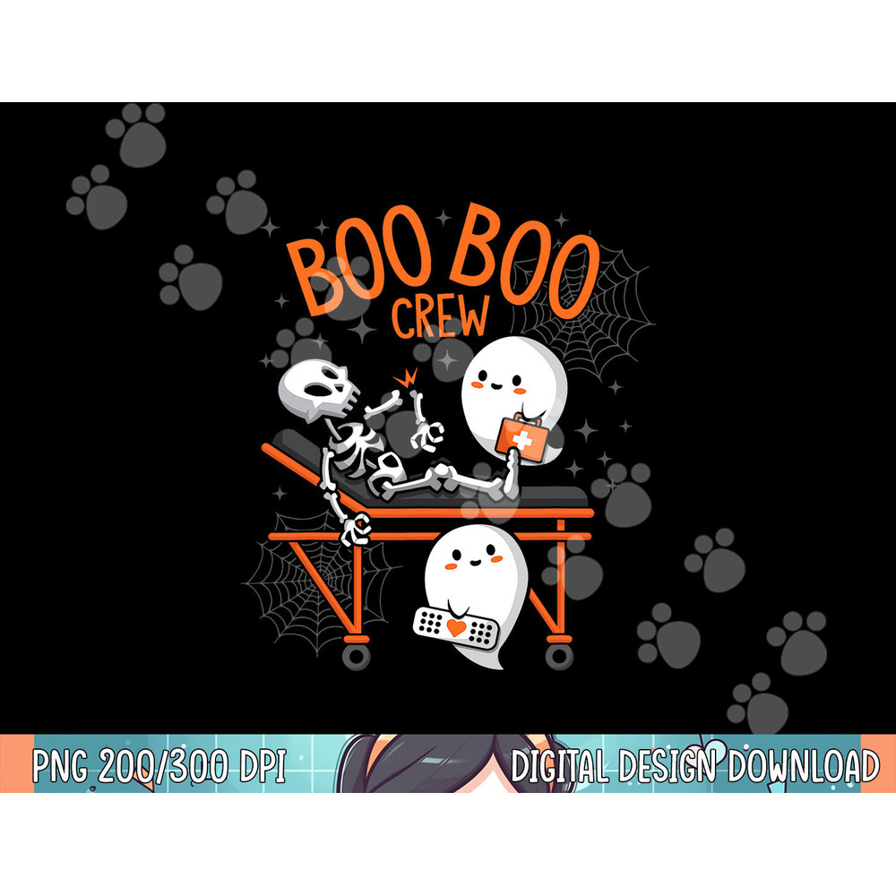 Boo Boo Crew Ghost Doctor Paramedic EMT Nurse Halloween png, sublimation copy.jpg
