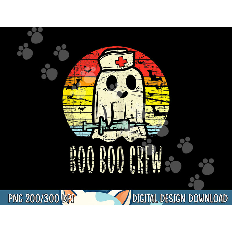 boo boo crew ghost nurse retro halloween 2021 nursing rn png, sublimation copy.jpg