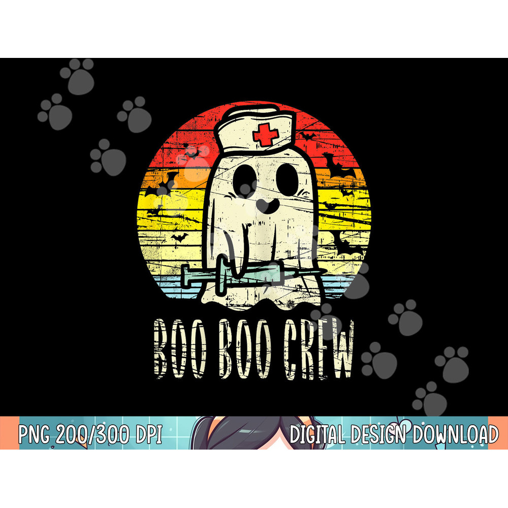 boo boo crew ghost nurse retro halloween 2021 nursing rn png, sublimation copy.jpg