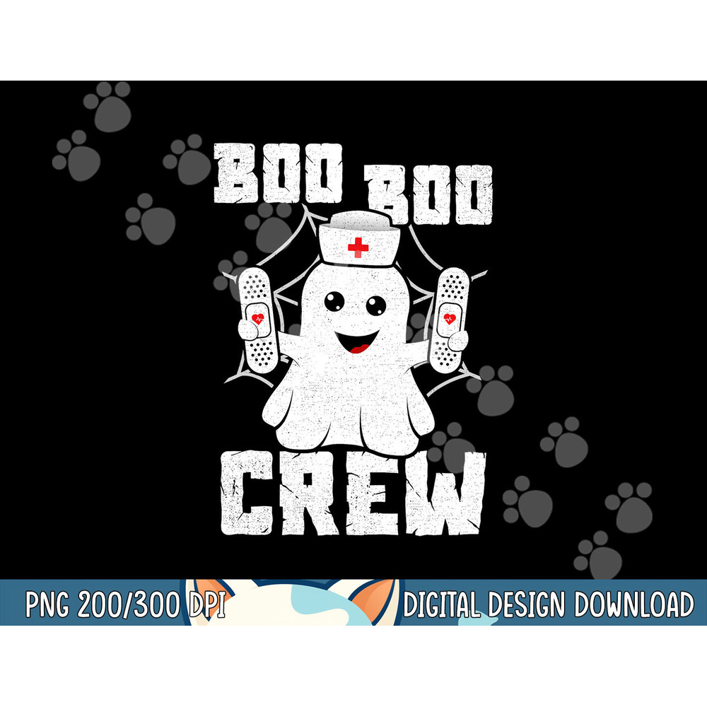 Boo Boo Crew Shirt Ghost Nurse Costume Girls Funny Halloween png, sublimation copy.jpg