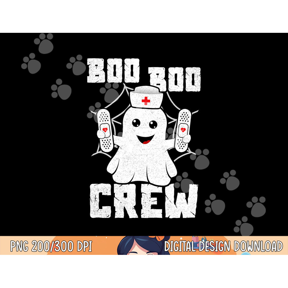 Boo Boo Crew Shirt Ghost Nurse Costume Girls Funny Halloween png, sublimation copy.jpg