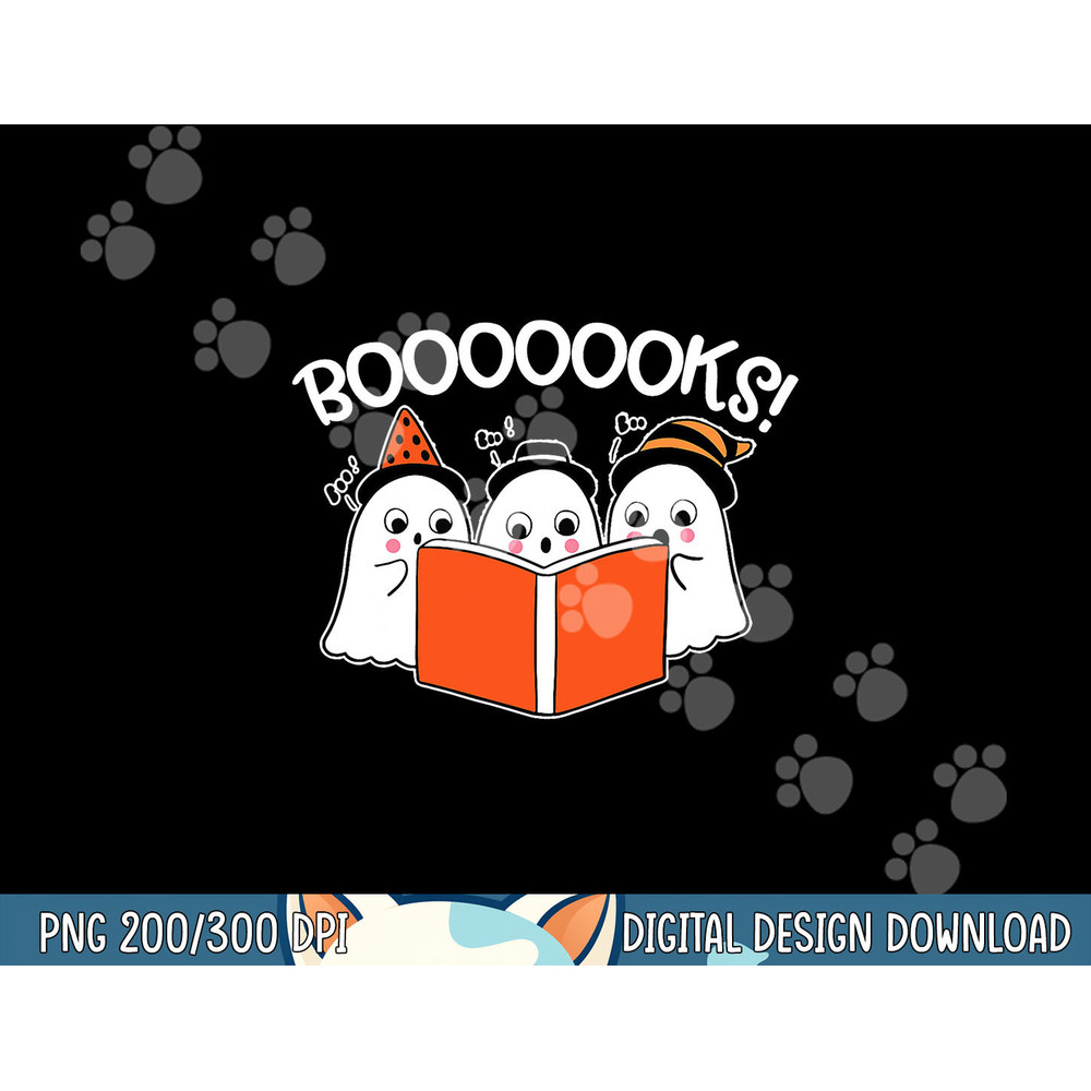 Boooks Lazy DIY Halloween Teacher Shirt Funny Ghost Reading png, sublimation copy.jpg