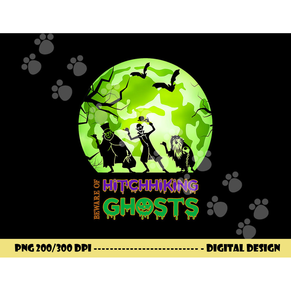 Beware Of Hitchhiking Ghosts Halloween Bat Funny png, sublimation png, sublimation copy.jpg