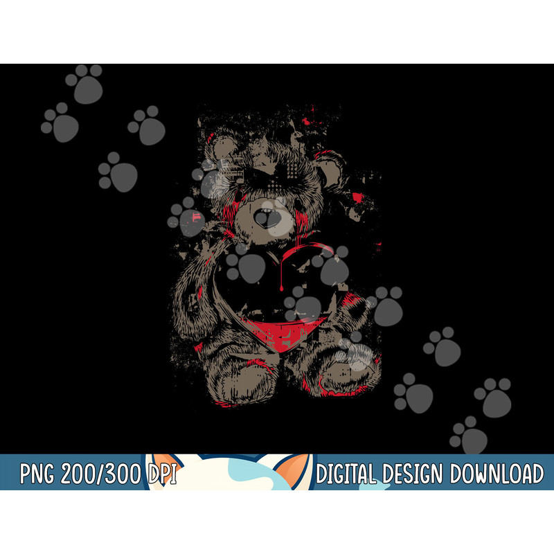 Broken Hearted Teddy Bear Costume Cool Easy Halloween Gift png, sublimation copy.jpg