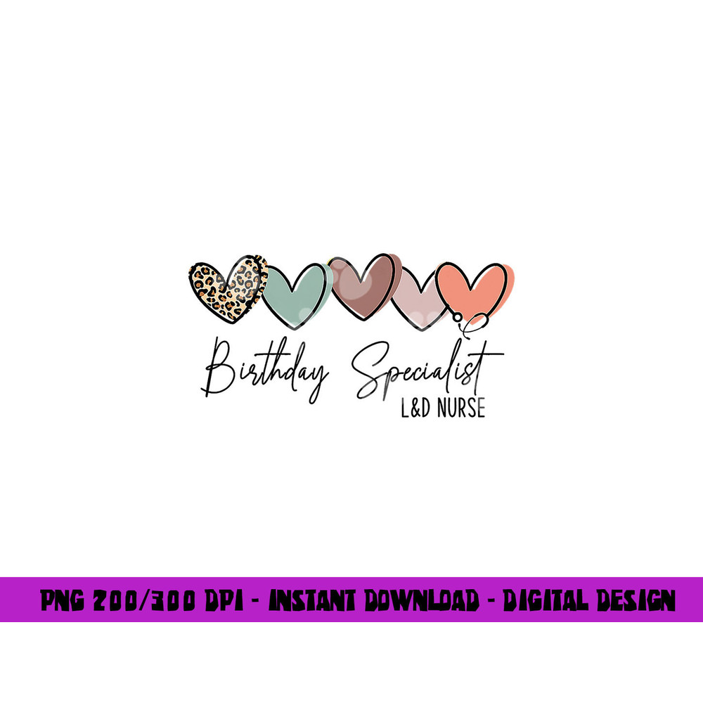 Birthday Specialist Labor and Delivery Nurse Leopard png,sublimation copy.jpg