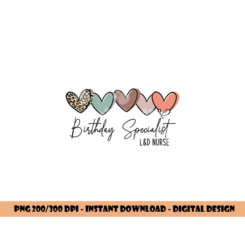 Birthday Specialist Labor and Delivery Nurse Leopard png,sublimation copy.jpg