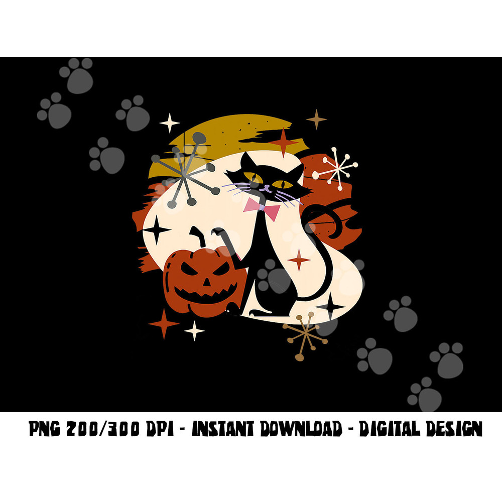 Black Cat and Pumpkin Atomic Retro Halloween png,sublimation copy.jpg