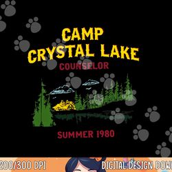 camp crystal lake counselor summer 1980 men & women png, sublimation copy