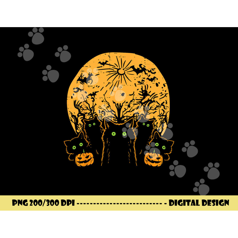 Black Cats Full Moon Halloween Animal Pet Men Women Kids  png,sublimation copy.jpg