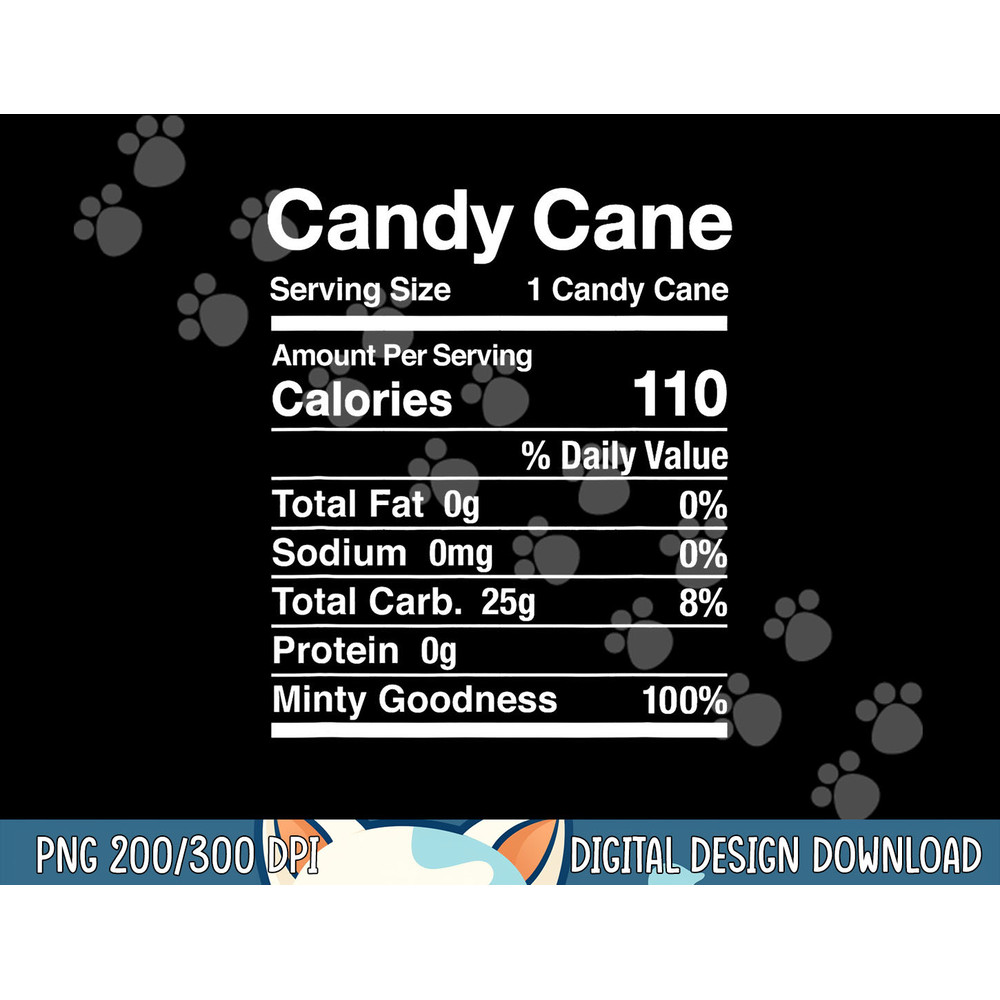 Candy Cane Nutrition Facts Christmas Matching  png,sublimation copy.jpg