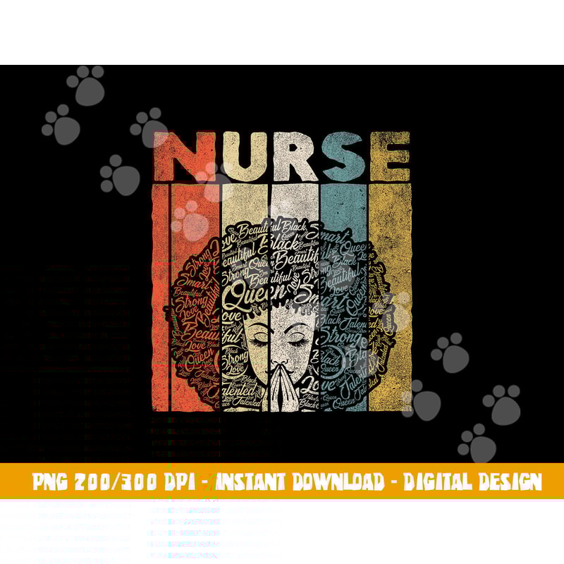 Black Nurse Shirts for Women Girls African Afro Nursing Tee png, sublimation copy.jpg