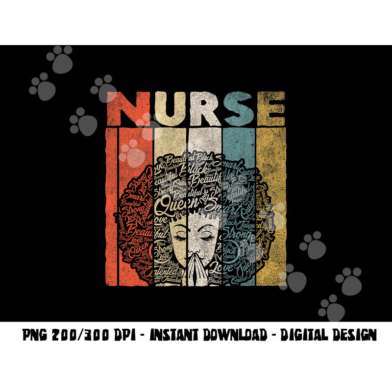 Black Nurse Shirts for Women Girls African Afro Nursing Tee png, sublimation copy.jpg