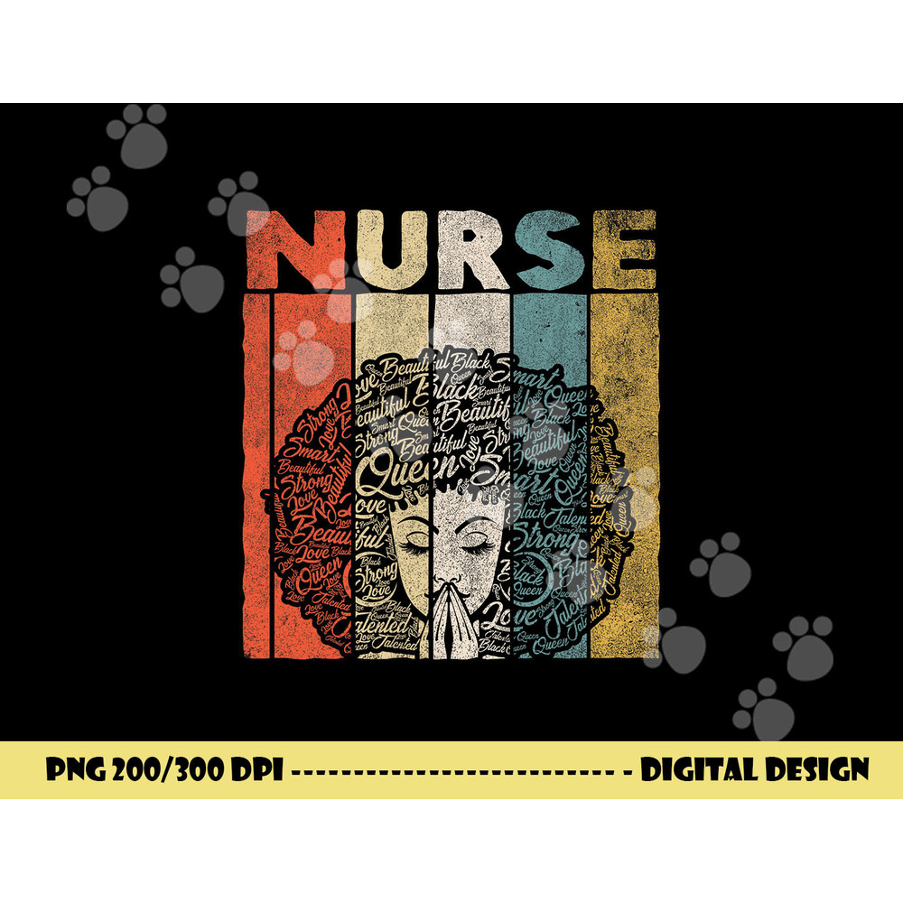 Black Nurse Shirts for Women Girls African Afro Nursing Tee png, sublimation copy.jpg